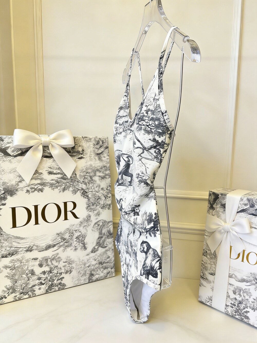 Dior Toile de Jouy One Piece Swimsuit - Picture 3 of 6